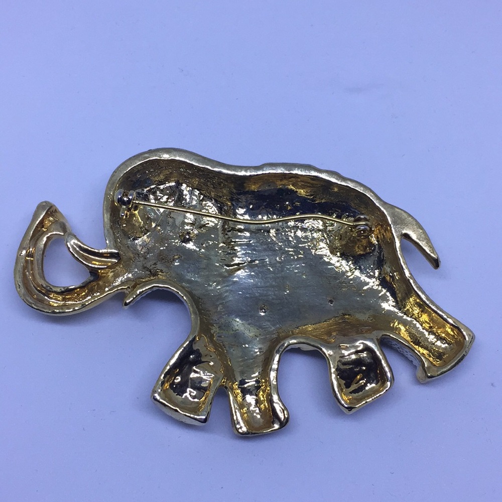 Ladies Absolutely Sensational Gold Elephant - Picture 3 of 4